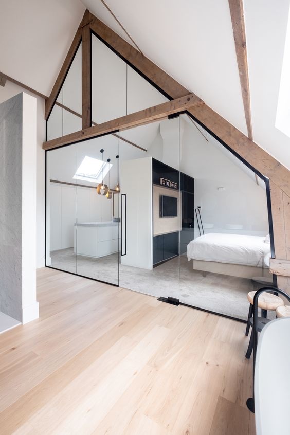 Zolder Haarlem — verbouwing tot leefruimte Studiomove